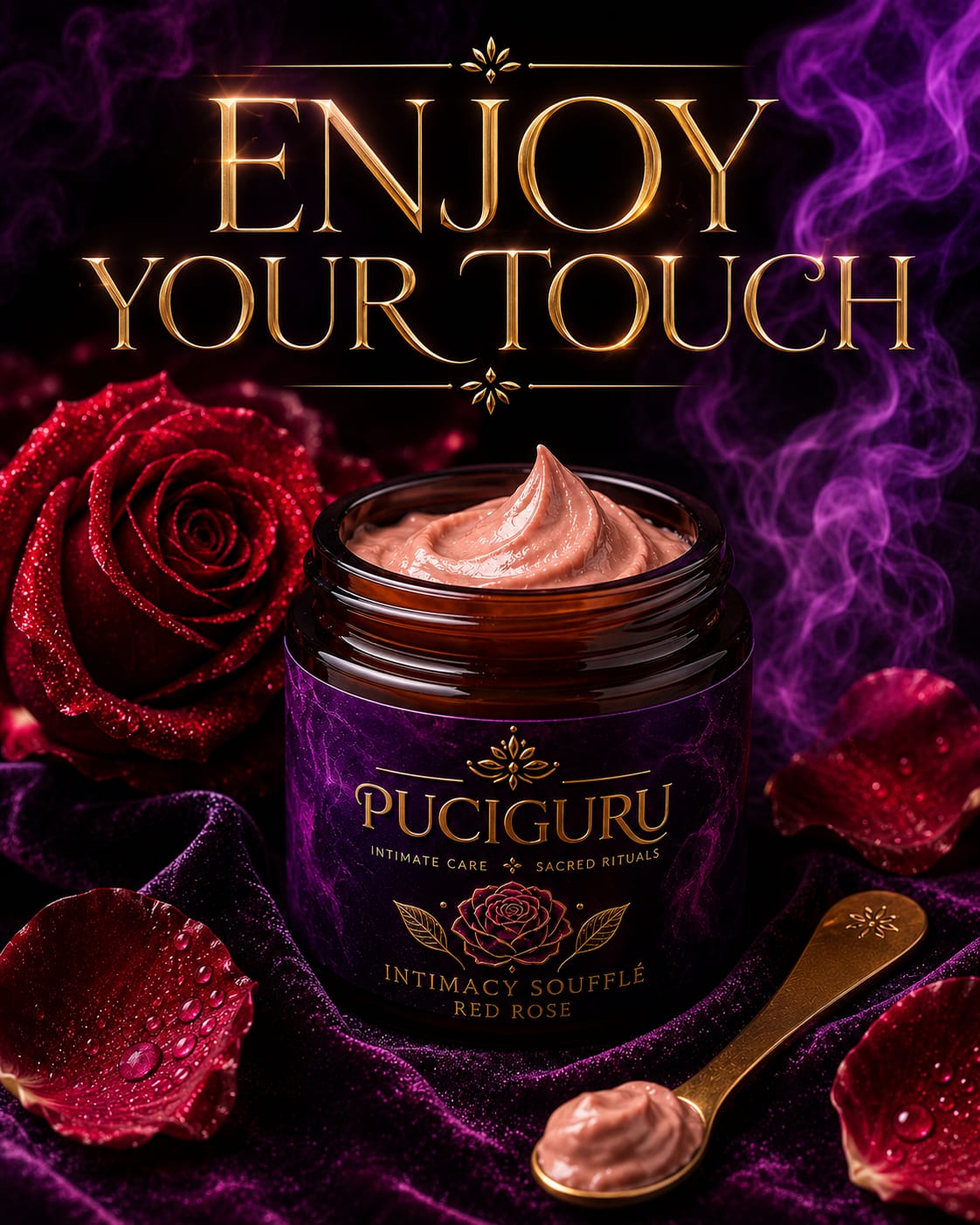 Enjoy your touch: Intimacy Souffle in red rose